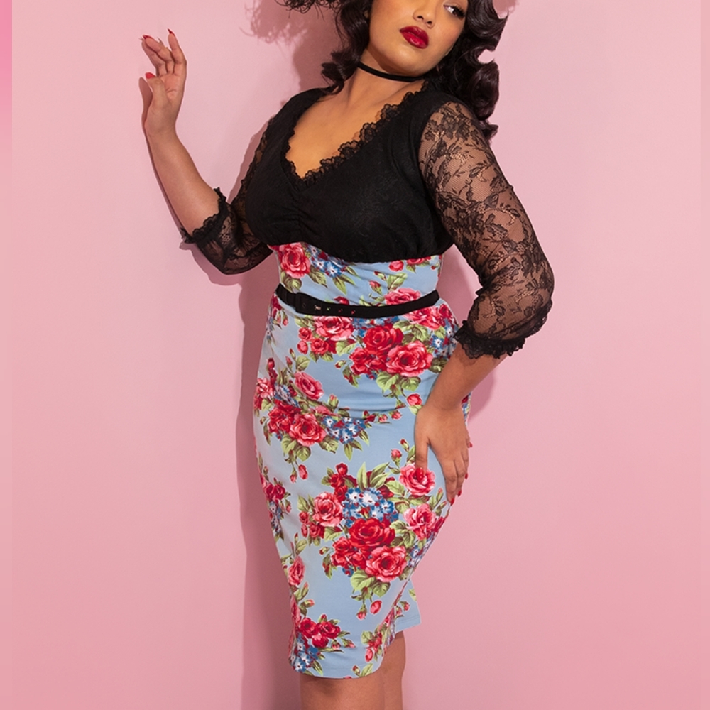 NWT Vixen by Micheline Pitt Romantique Wiggle Dress